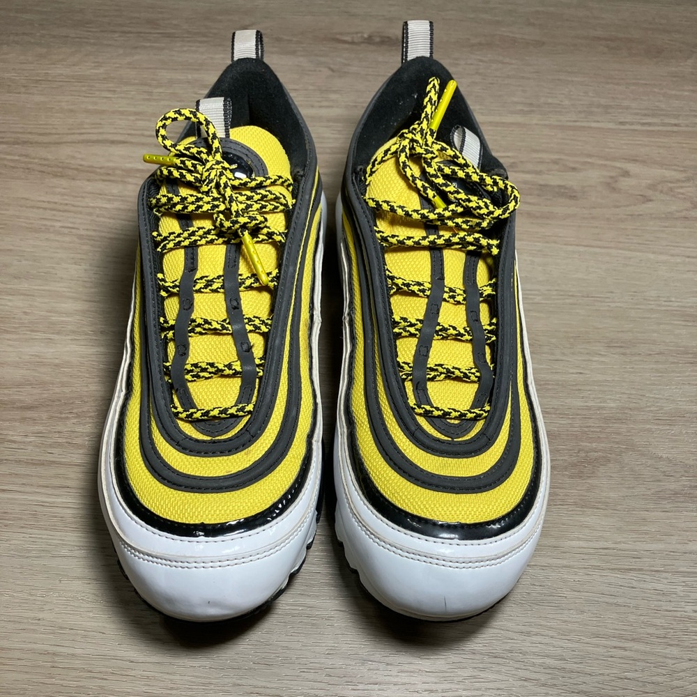NIKE AIR MAX PLUS / 97 AIR MAX 97 "FREQUENCY PACK" YELLOW SZ 9.5 - Picture 2 of 13
